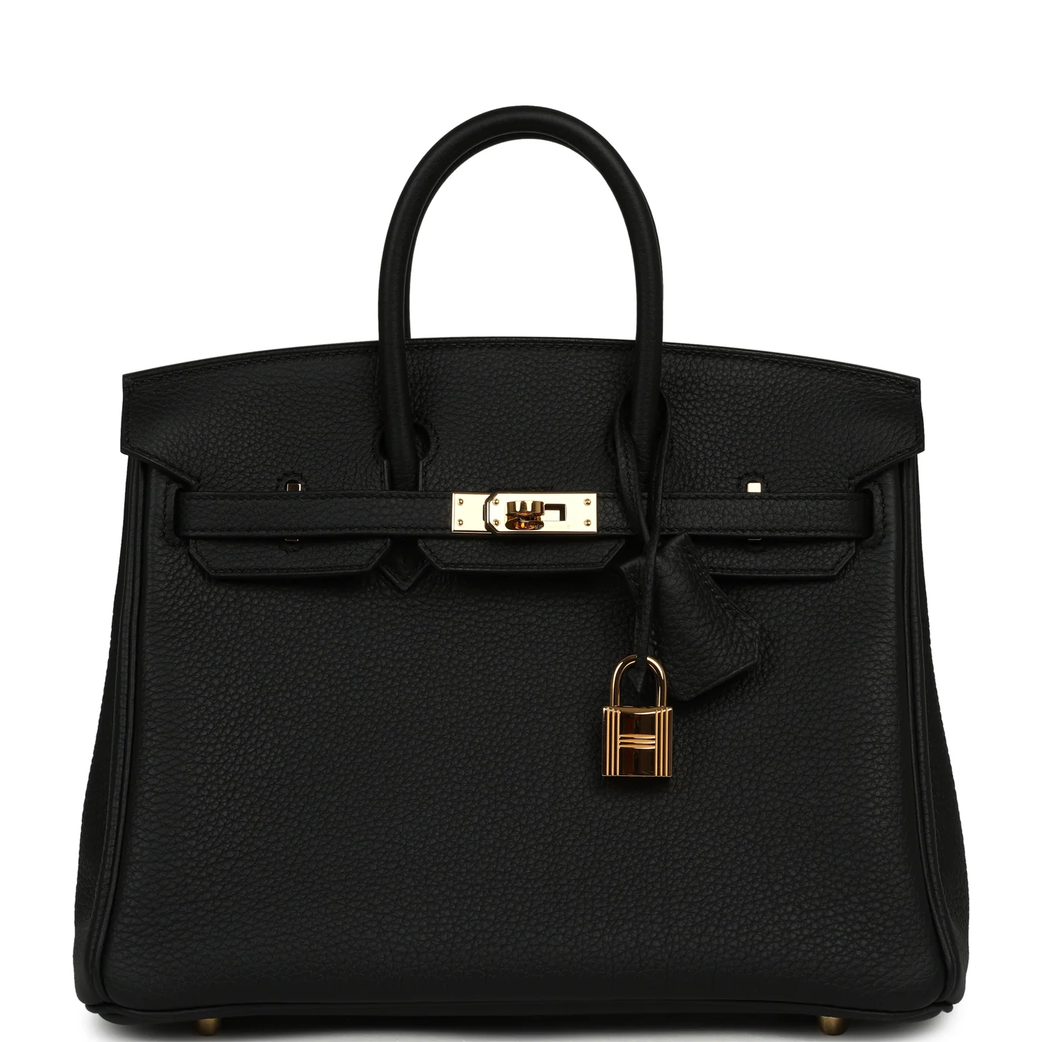 HERMÈS Birkin 25 Black Verso Togo Gold Hardware