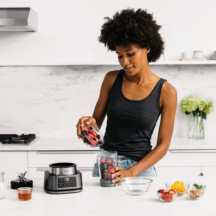 NINJA - Frullatore 2 in 1 POWER NUTRI CB100EU-GRIGIO/NERO