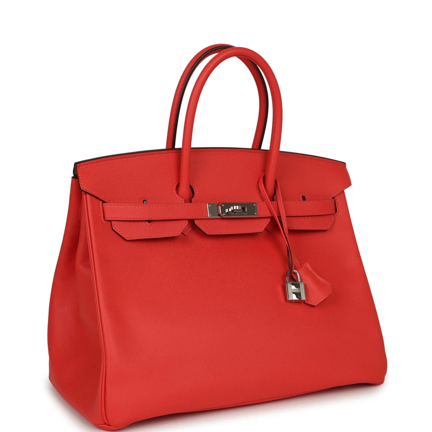 HERMÈS Birkin 35 Rose Jaipur Epsom Palladium Hardware