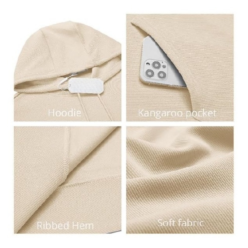 Mens Hoodie Long Sleeve Casual Pullover Hooded Sweatshirt