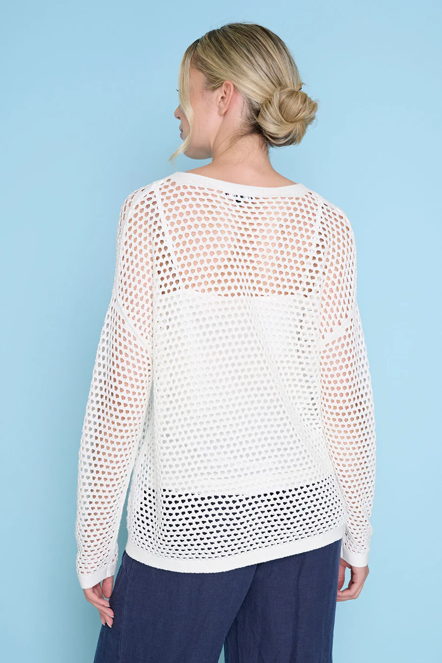 Open-Knit Heart Top