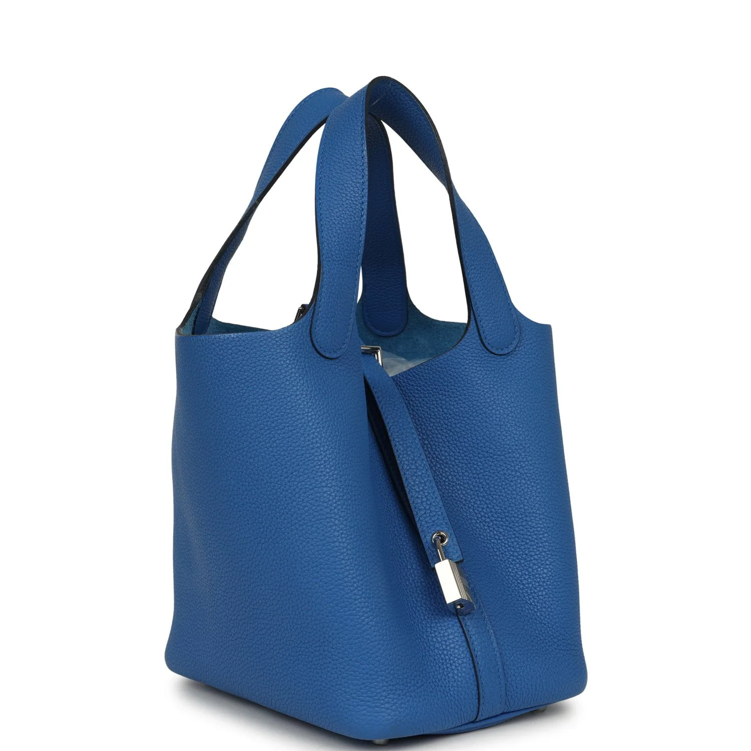 HERMÈS Picotin Lock 18 Bleu Zellige Maurice Palladium Hardware