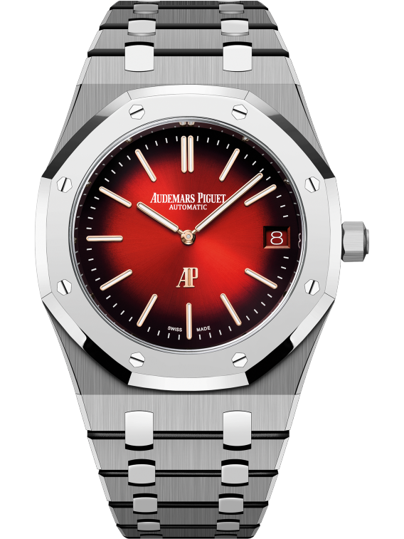 AUDEMARS PIGUET ROYAL OAK “JUMBO” EXTRA-THIN Smoked Burgundy Dial 39mm