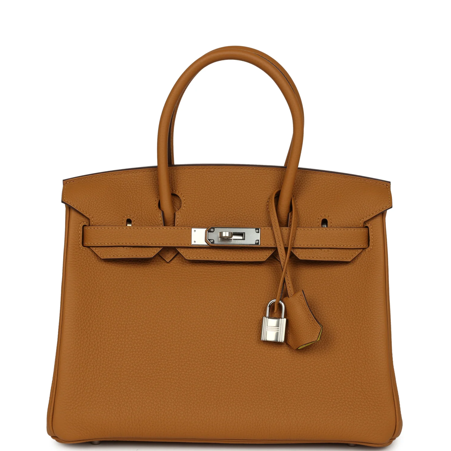 HERMÈS Birkin 30 Caramel Verso Togo Palladium Hardware