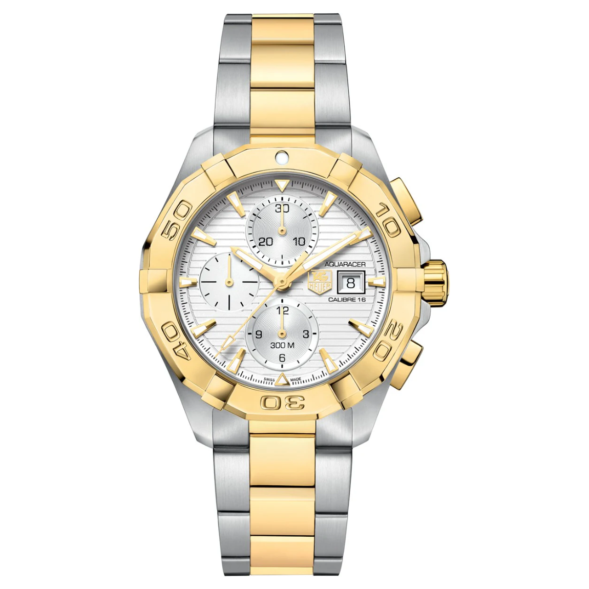 Tag Heuer Aquaracer Chronograph CAY2121.BB0923 43mm Gold/Silver