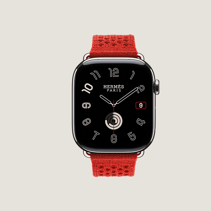 Series 11 case & Band Apple Watch Hermès Single Tour 46 mm Neo Tricot