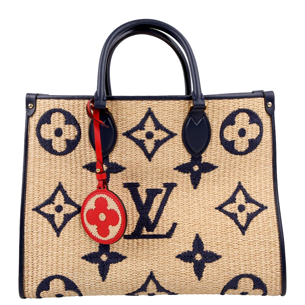 LOUIS VUITTON ONTHEGO MM Giant Monogram Raffia