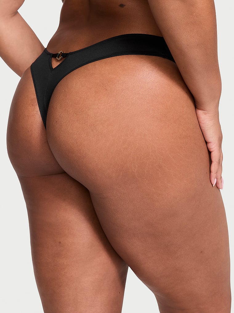 Very Sexy Ring Hardware Crotchless Thong Panty Hardware