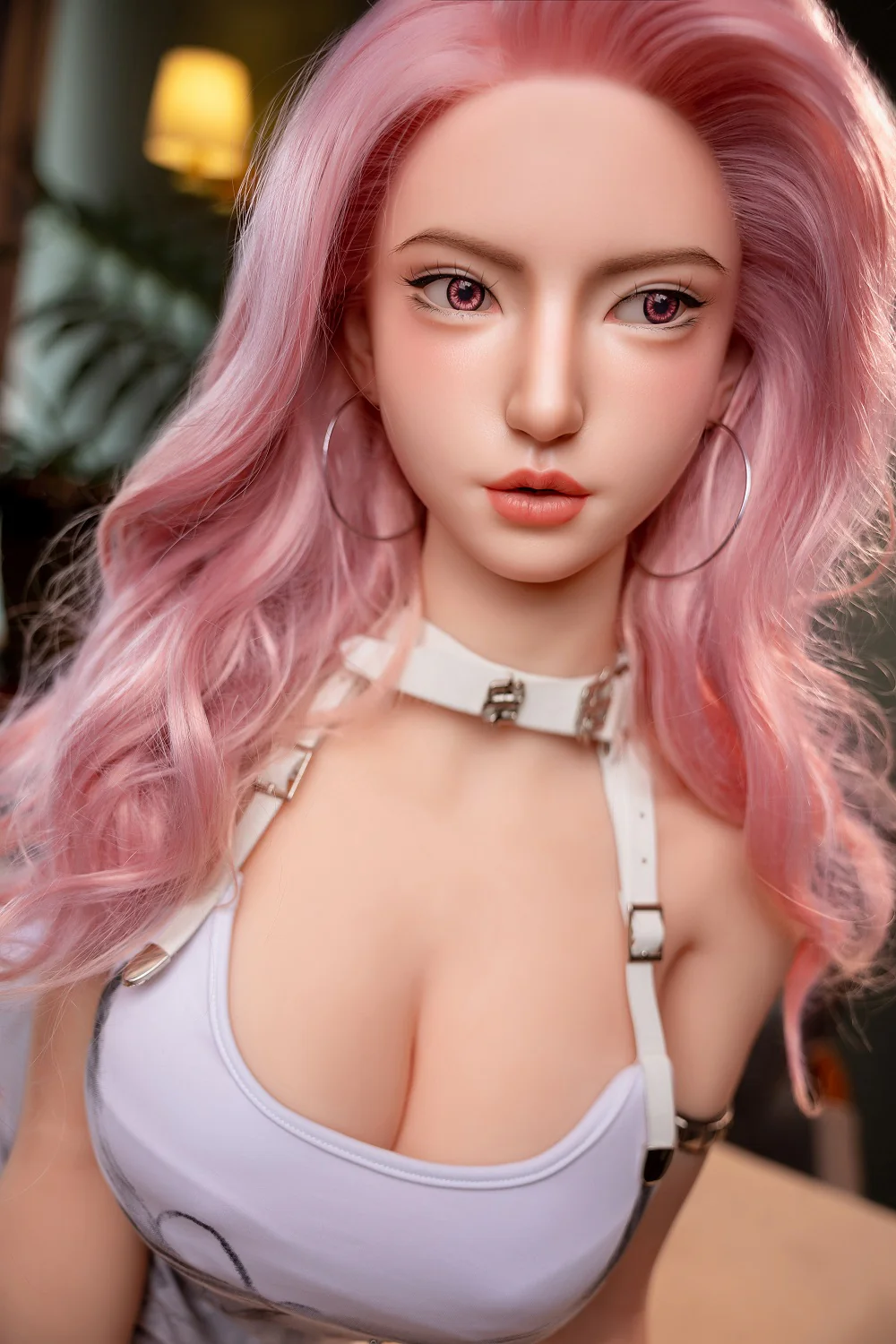 US Stock - YAMIEE Rylee  5ft35 / 163cm Unique Design Oral Sex Silicone Head Sex Doll TPE Body Best Realistic Lesbian Sex Doll With Dildo