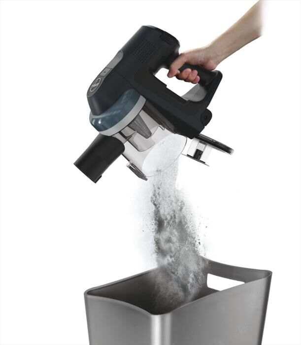 HOOVER - Aspirapolvere ricaricabile HF401P 011-Nero, Argento
