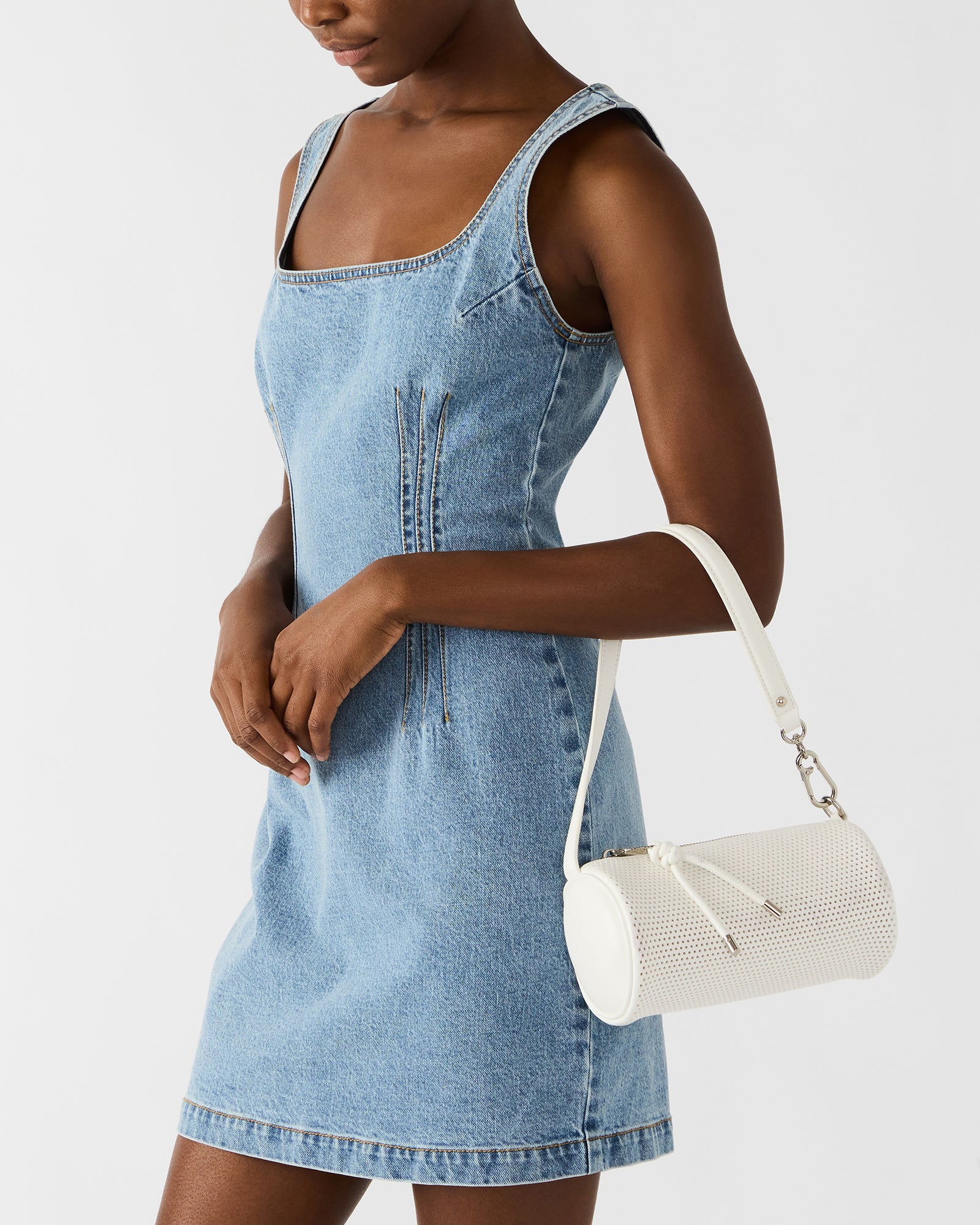 Priya Perforated Bag White