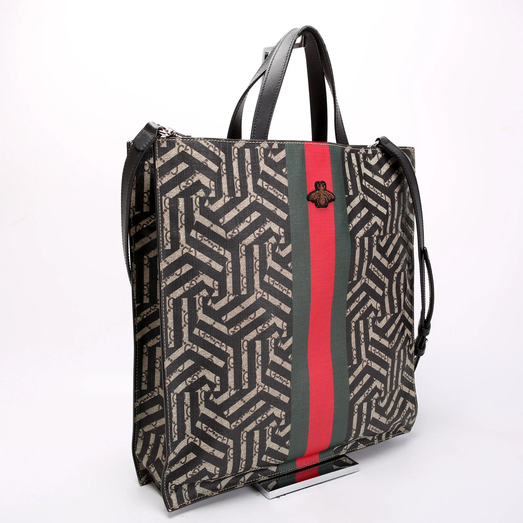 GUCCI 450950 Soft GG Supreme Caleido Web Vertical Tote