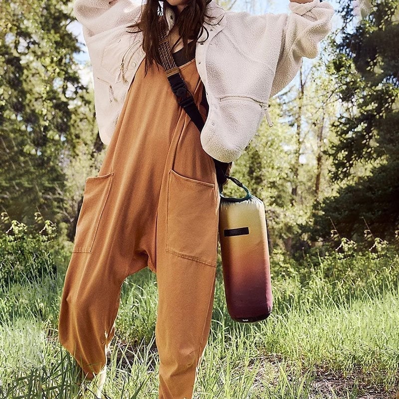🔥Hot Sale Wide Leg Jumpsuit with Pockets