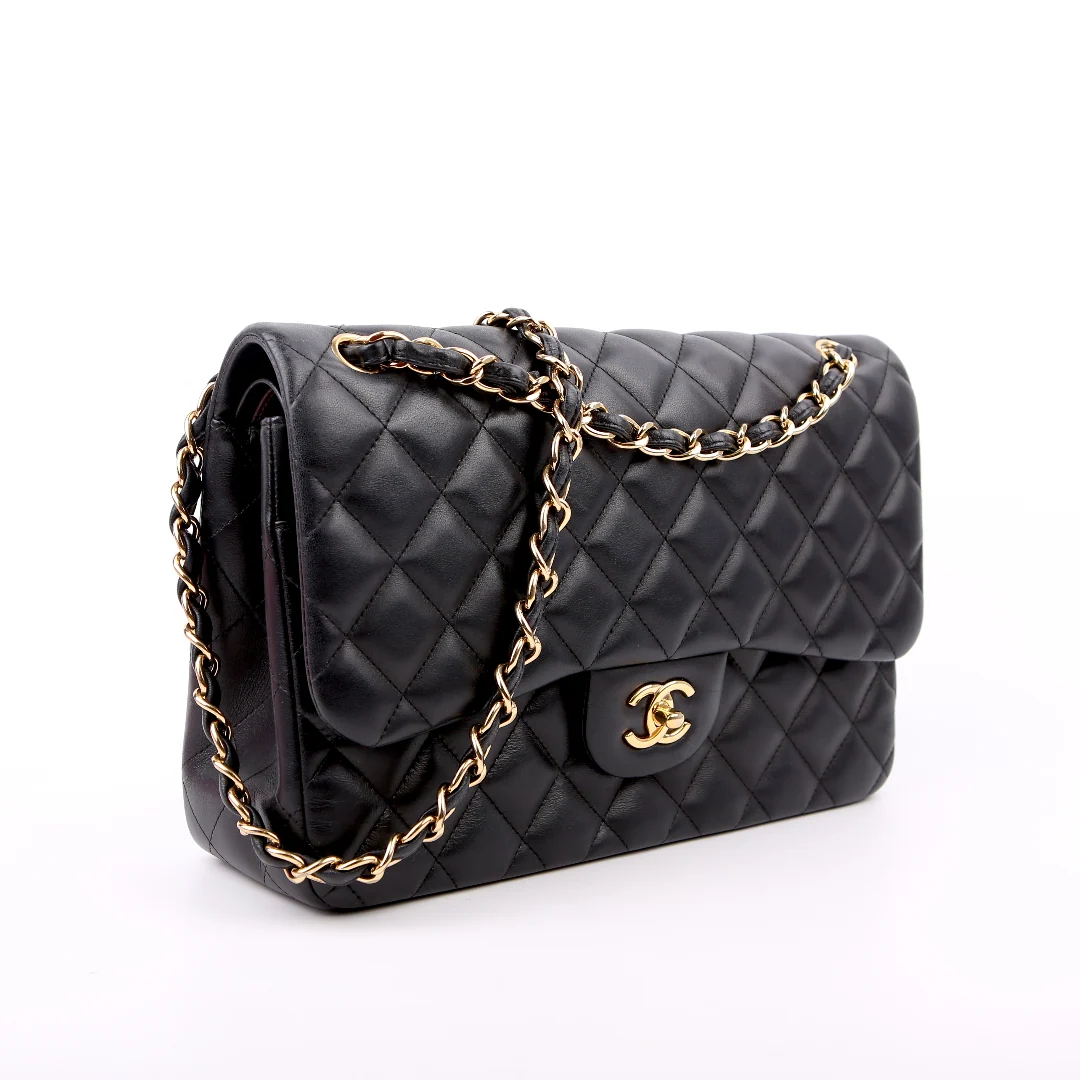CHANEL Classic Flap Jumbo Lambskin 26M Black/Gold