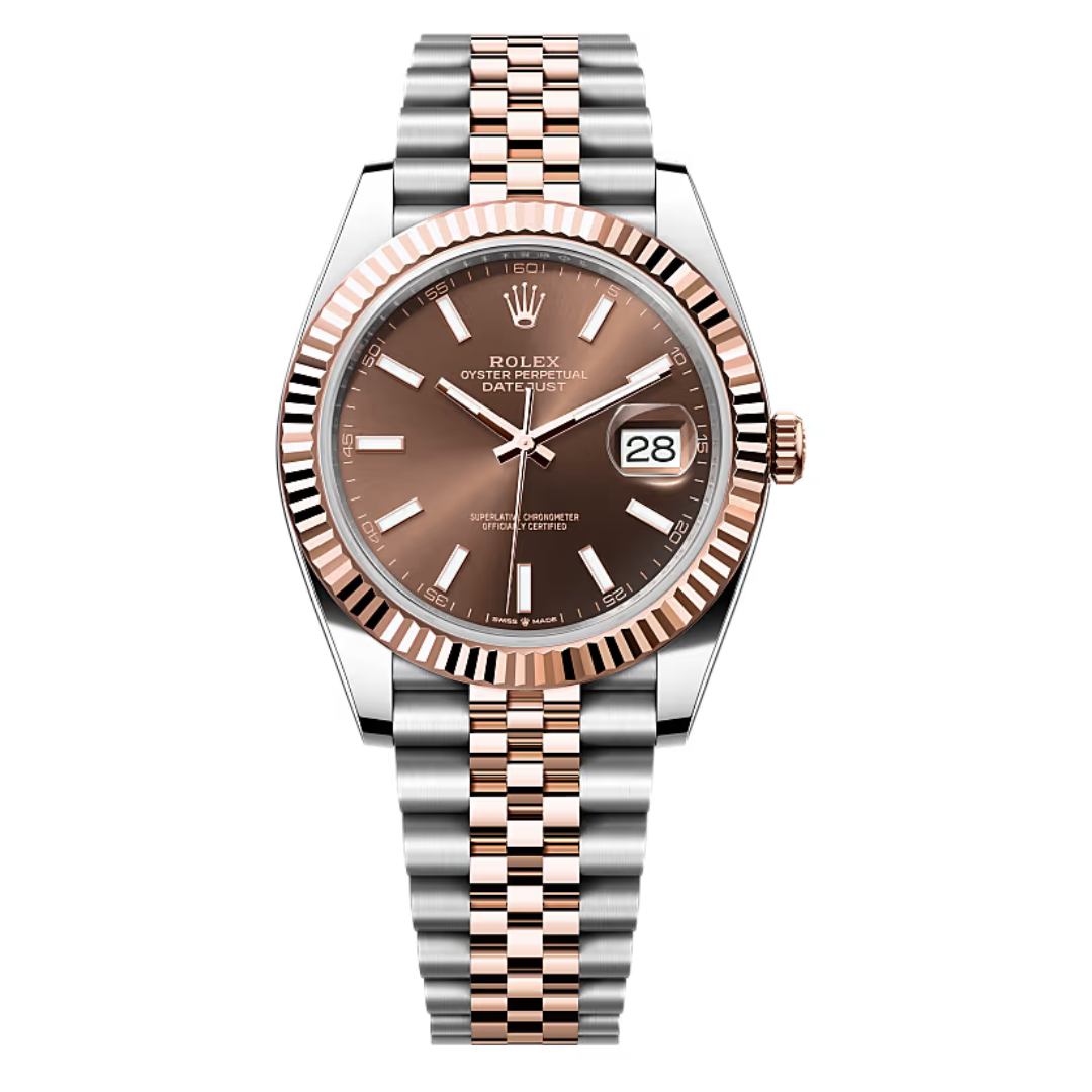 Rolex Datejust 41mm Everose Gold and Steel m126331-0022