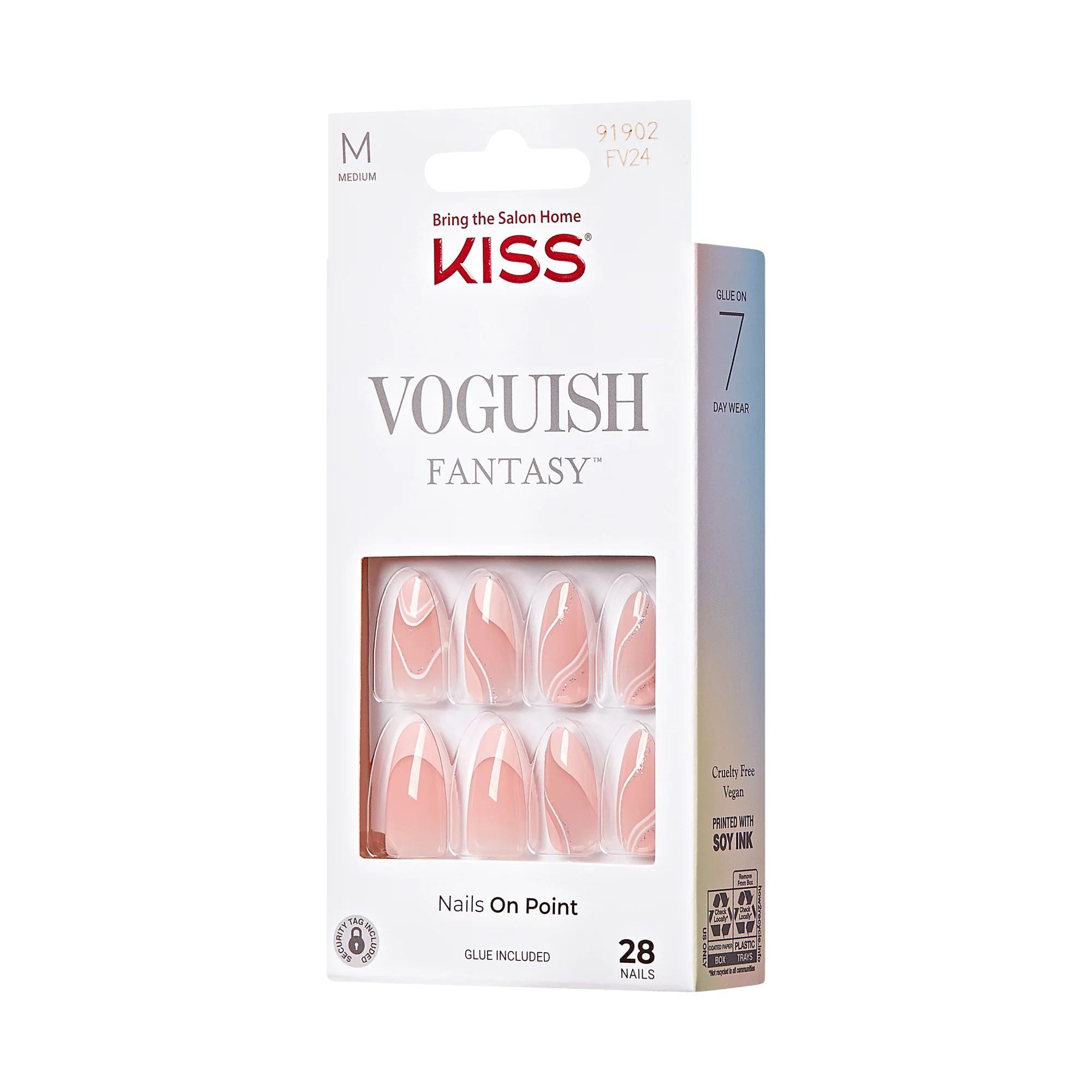 KISS Voguish Fantasy Press On Glue Nails - Underwater