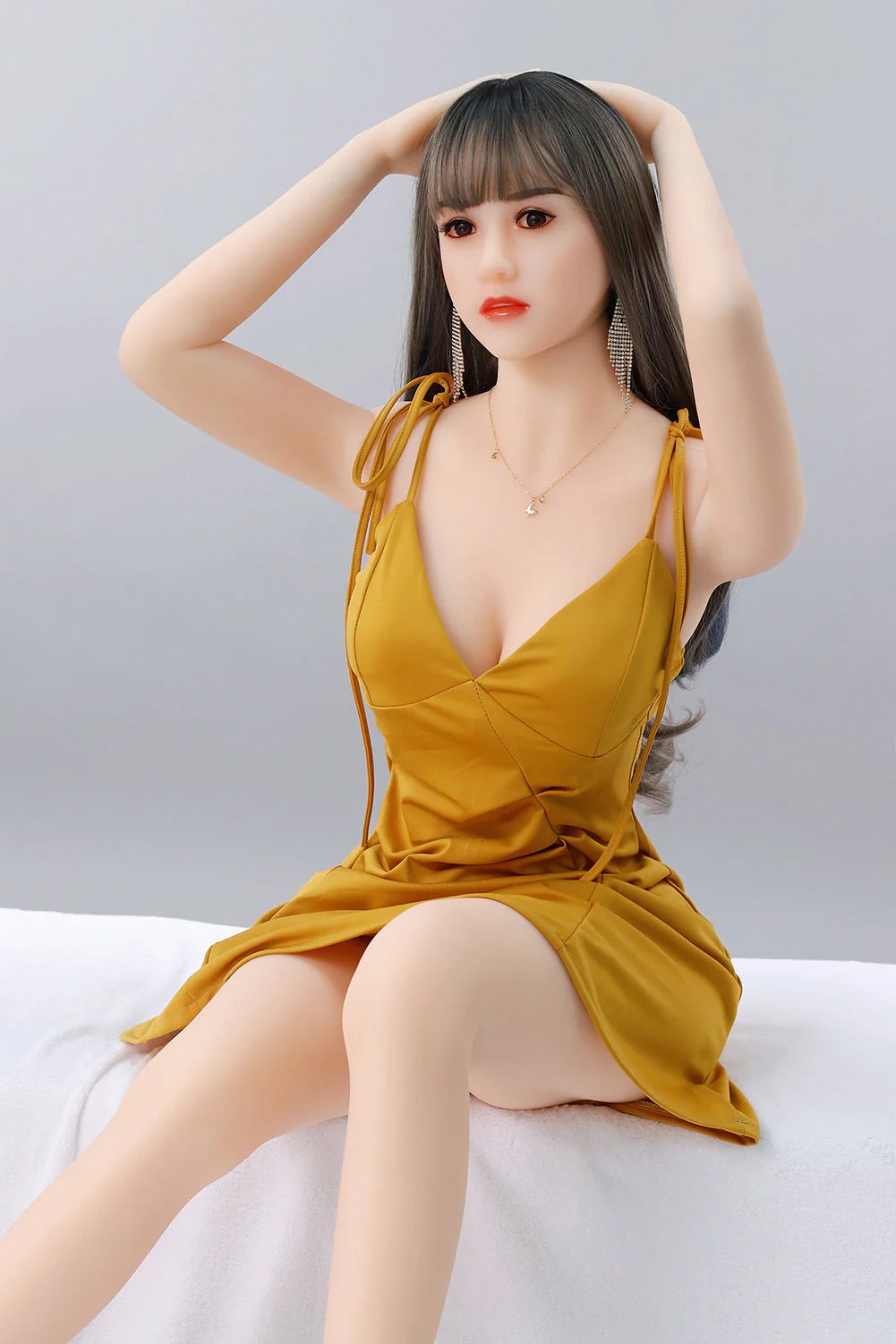 Daisy 5ft41 / 165cm 37 Head TPE  Small Breast Real Asian Full Size Sex Doll