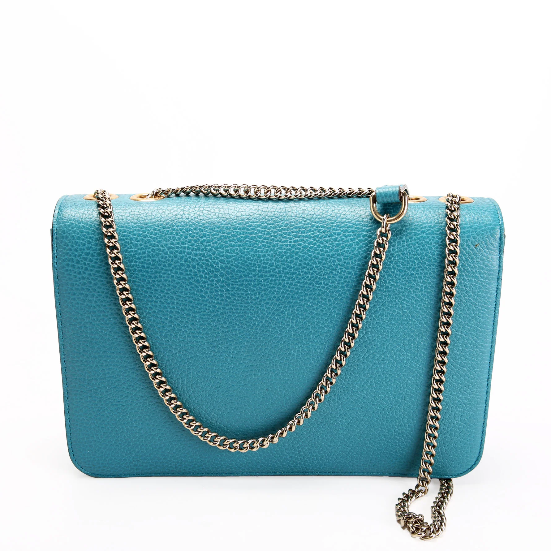 510303 Interlocking GG Shoulder Turquoise