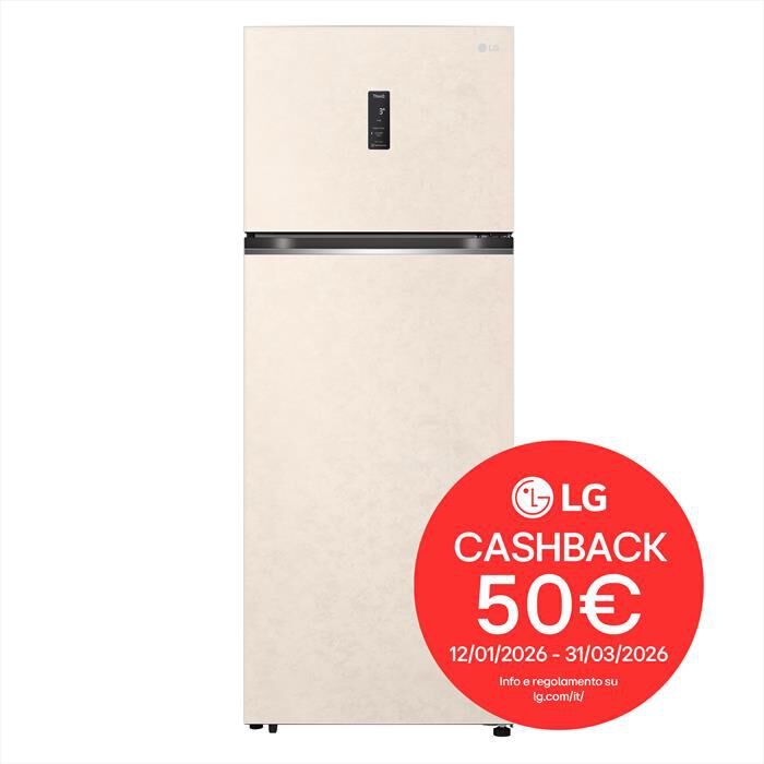 LG - Frigorifero 2 porte GTBV44SEBKD Classe E 461L-Beige
