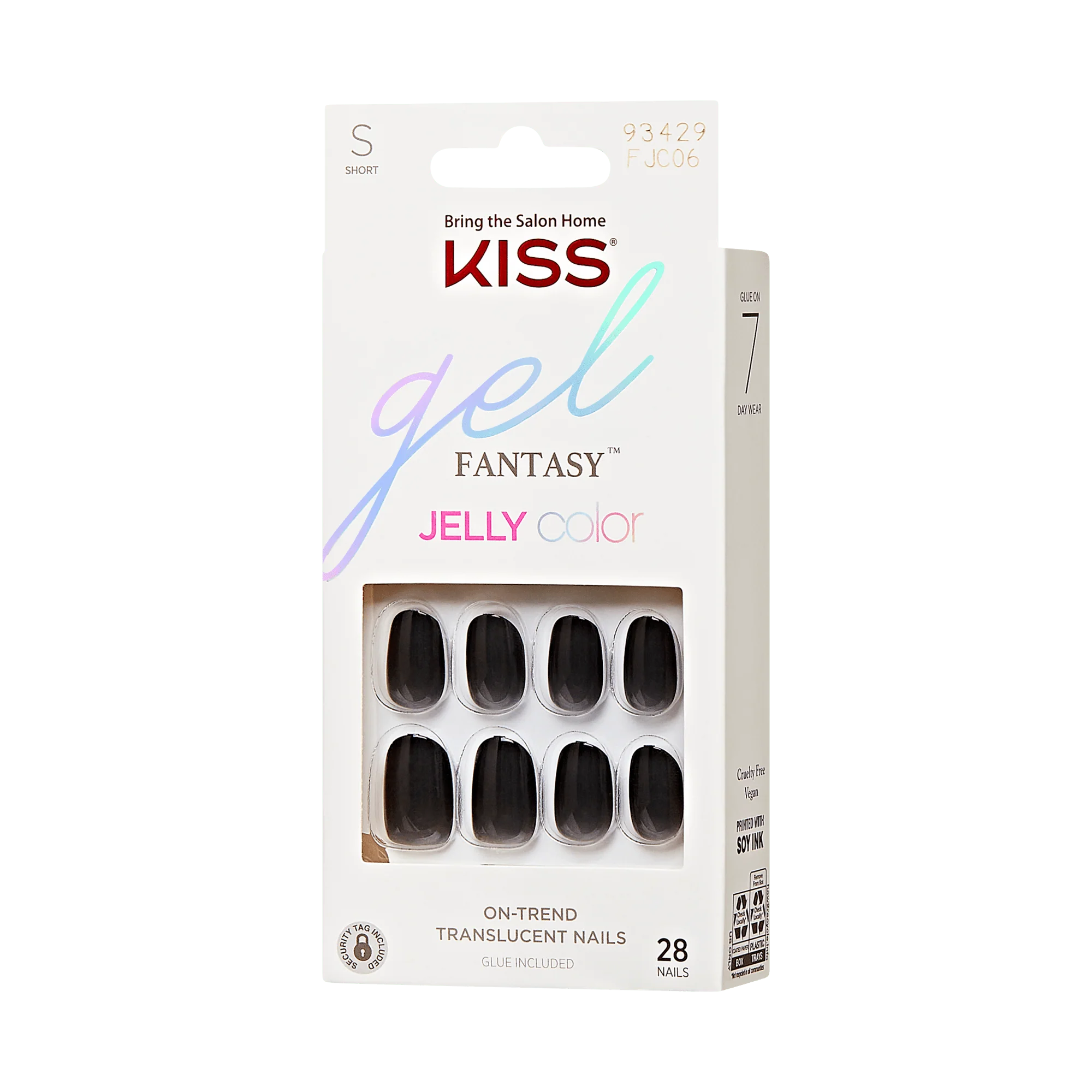 KISS Gel Fantasy Jelly Color Press On Glue Nails - Jelly Queen
