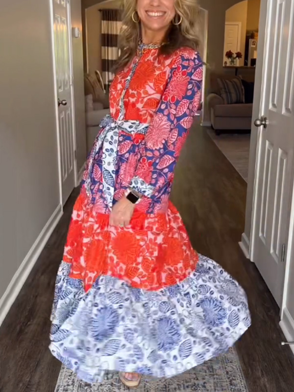 HOT🔥 Passion Floral Print Summer Dress- Waistband Included