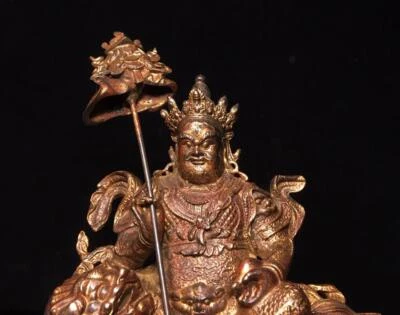 25CM Old Chinese Bronze Statue Buddha CK226