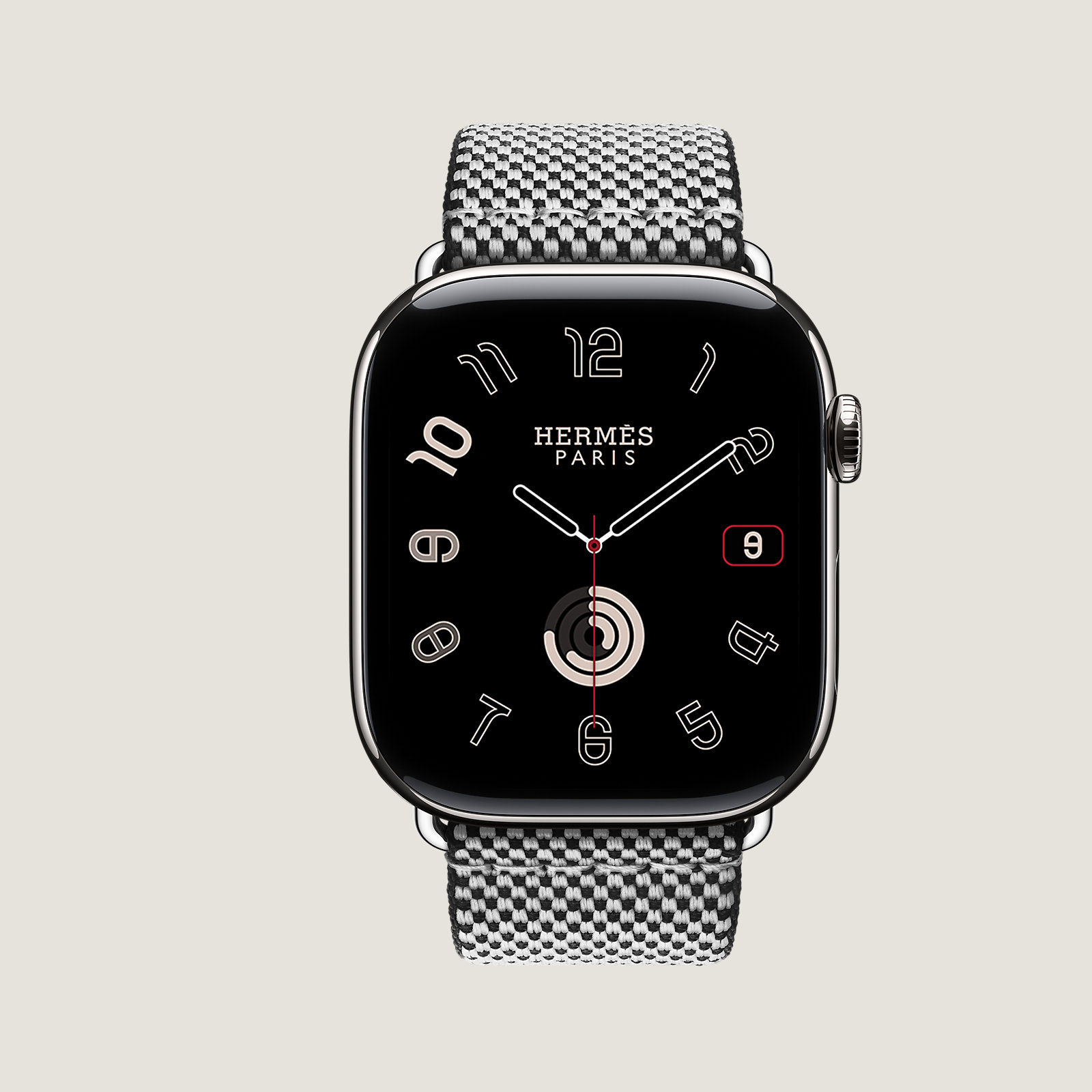 Series 11 case & Band Apple Watch Hermès Single Tour 46 mm Toile H