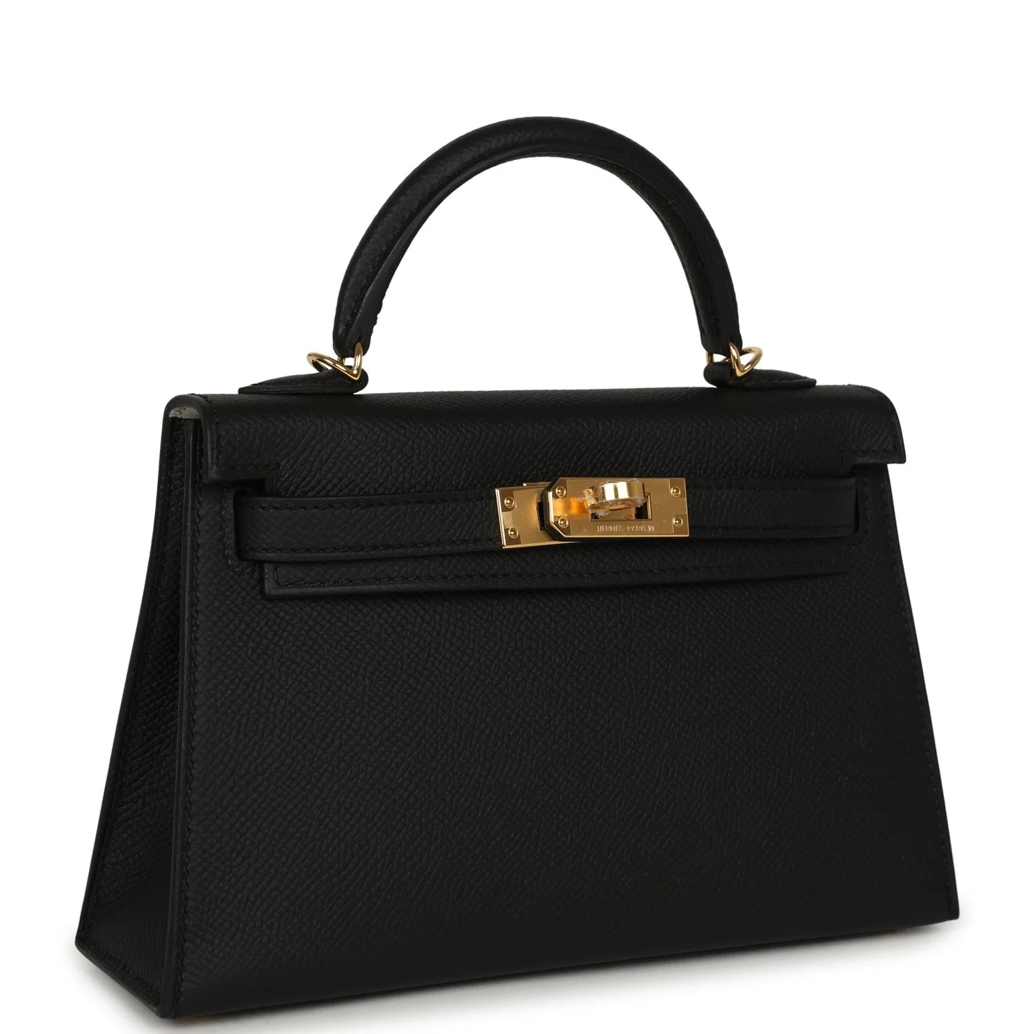 HERMÈS Special Order (HSS) Kelly Sellier 20 Black Verso Epsom Gold Hardware