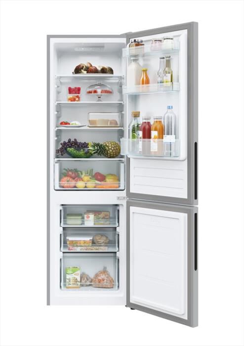 CANDY - Frigorifero combinato CCT3L517ES Classe E 260 lt-Argento