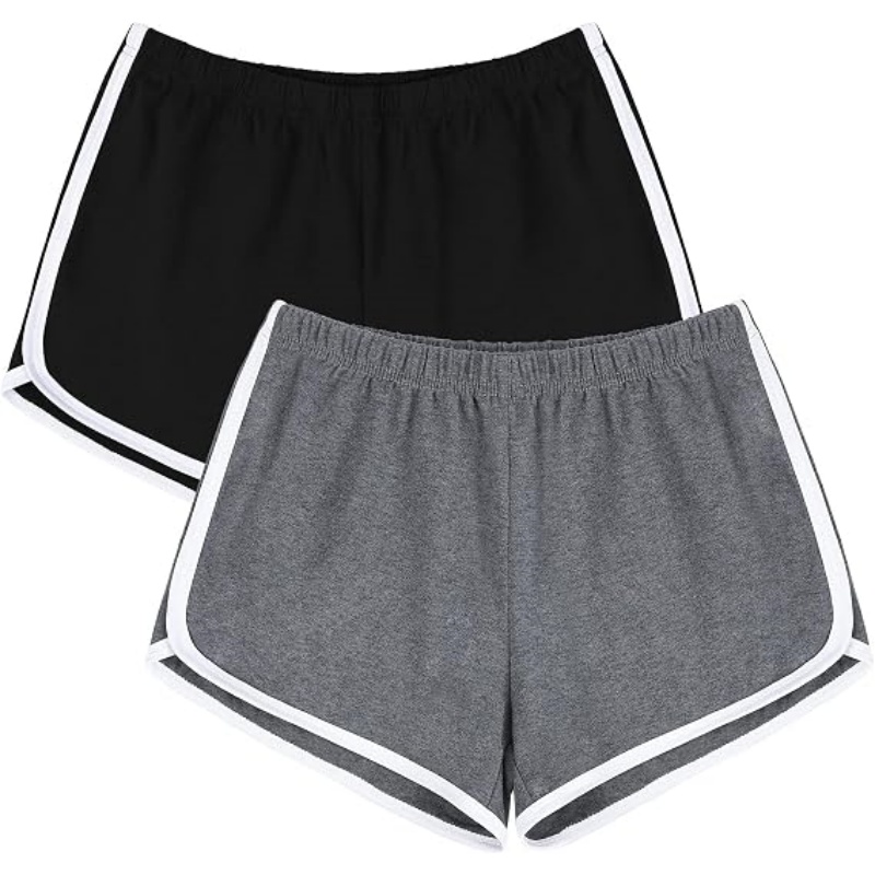 Women's Cotton Active Shorts, Pack of 2