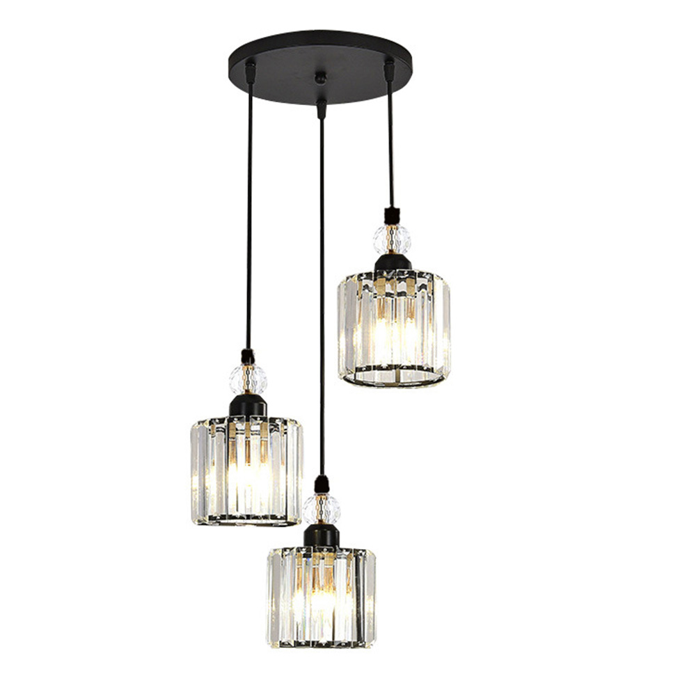 European Style Simple Dining Room Crystal Pendant Light