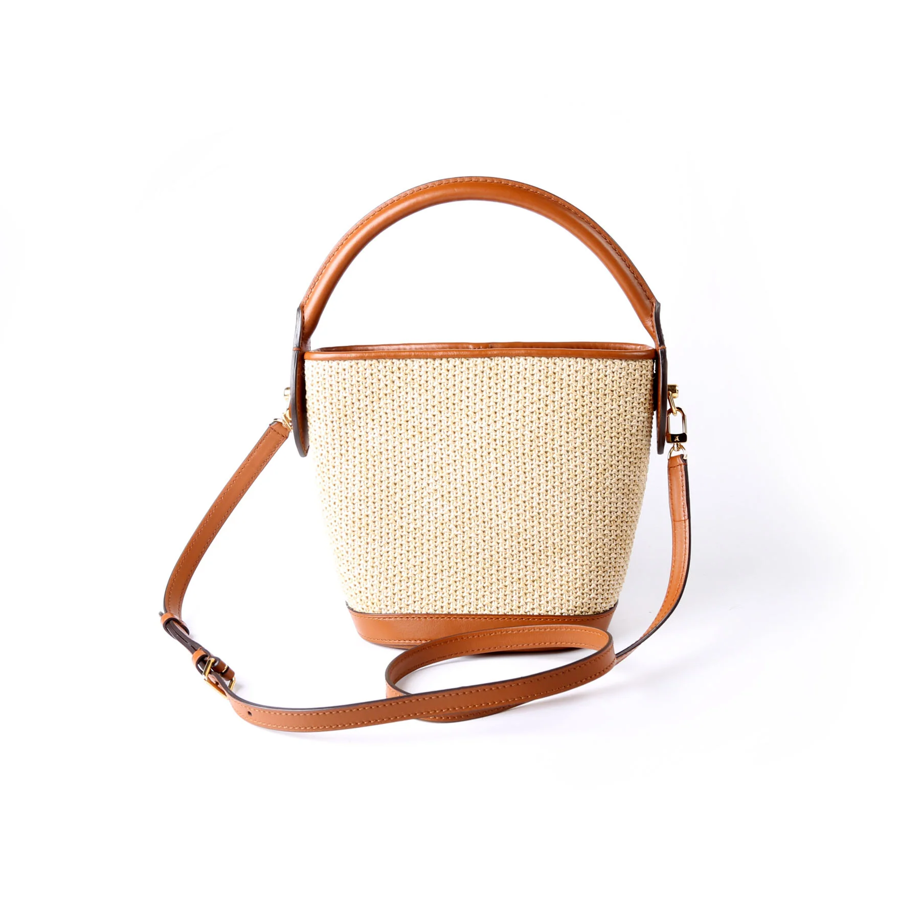 LOUIS VUITTON Petit Bucket Raffia
