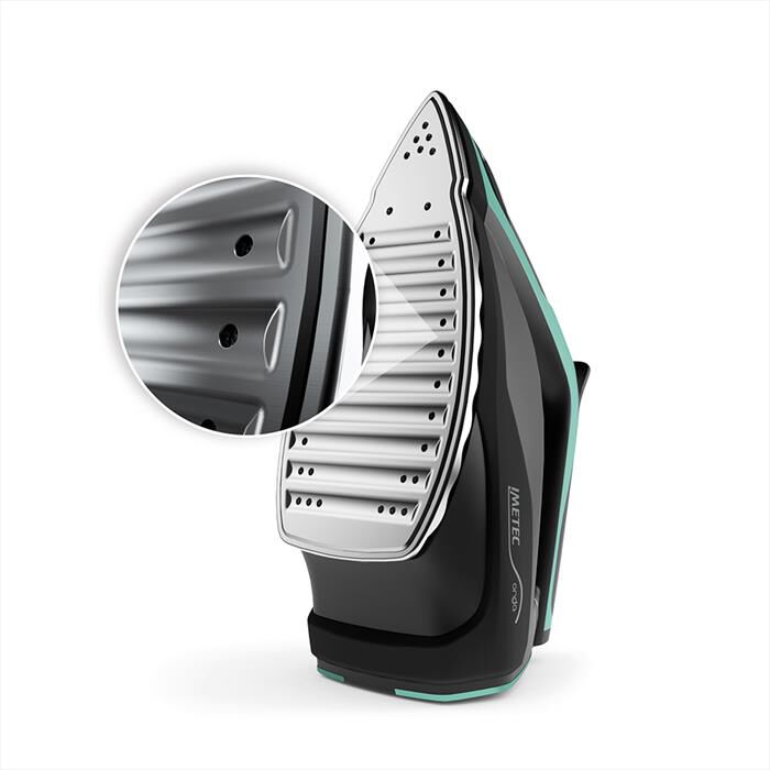 IMETEC - FERRO DA STIRO A VAPORE IMETEC ONDA F1-Nero, Turchese