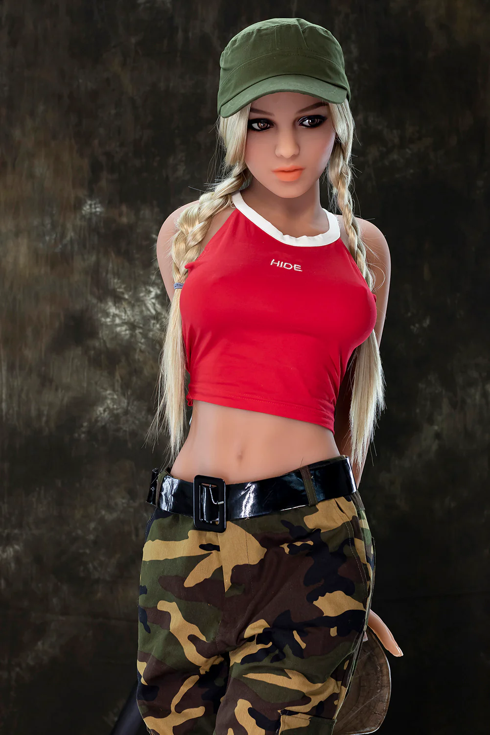 US Stock - Abigail 5ft45 / 166cm #174 Head TPE Hot Army Girl Sex Doll
