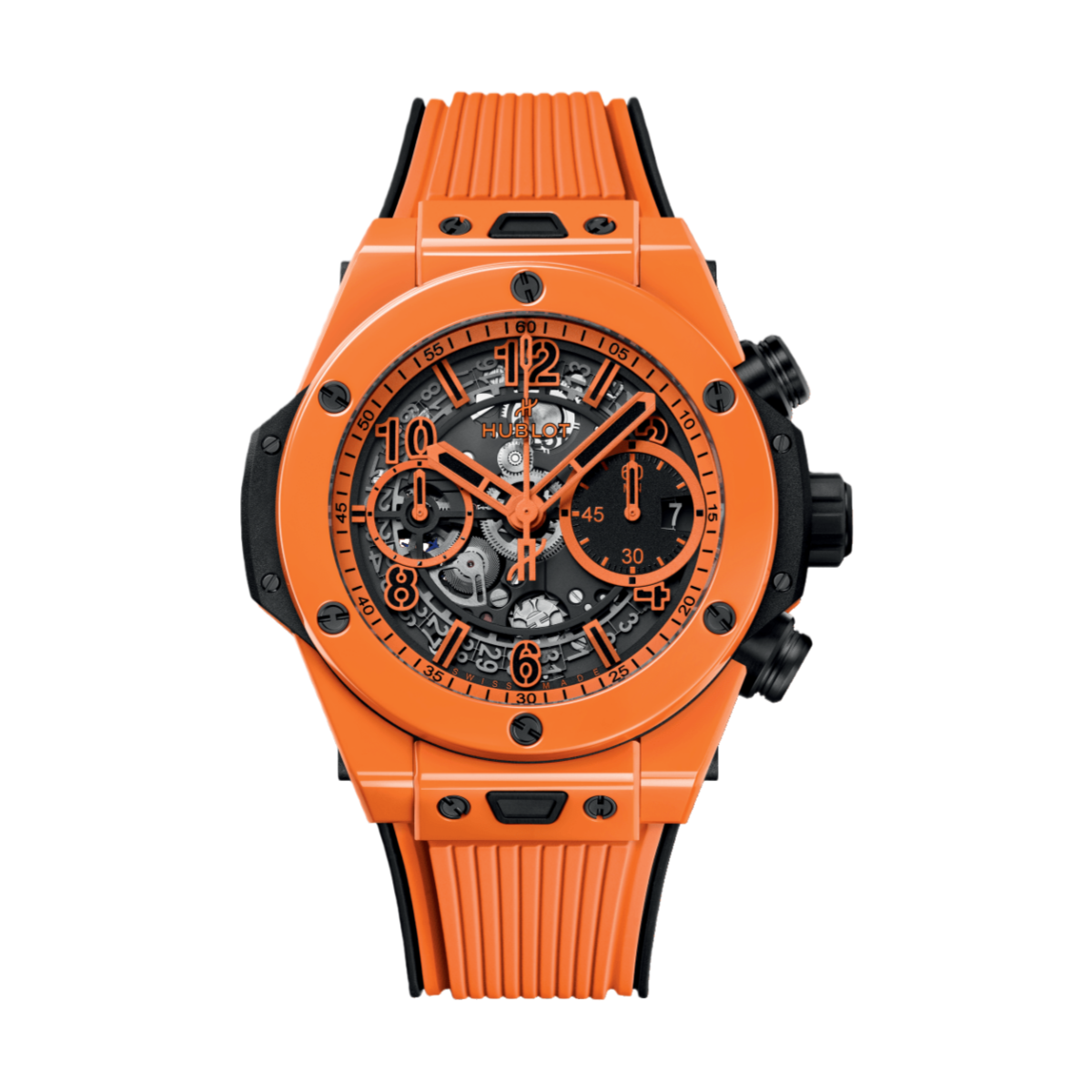 Hublot Big Bang Unico 441.CU.5910.RX Orange Ceramic 42mm Skeleton Dial Men's Watch