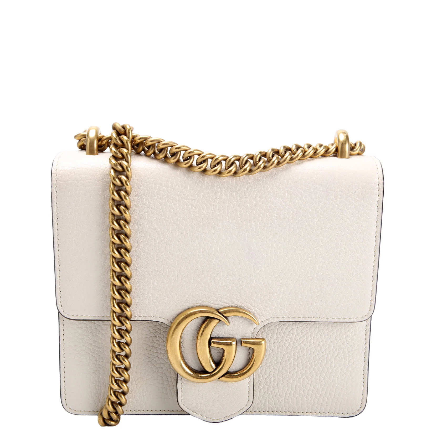 GUCCI 779790 Marmont Chain Small Cream/Gold
