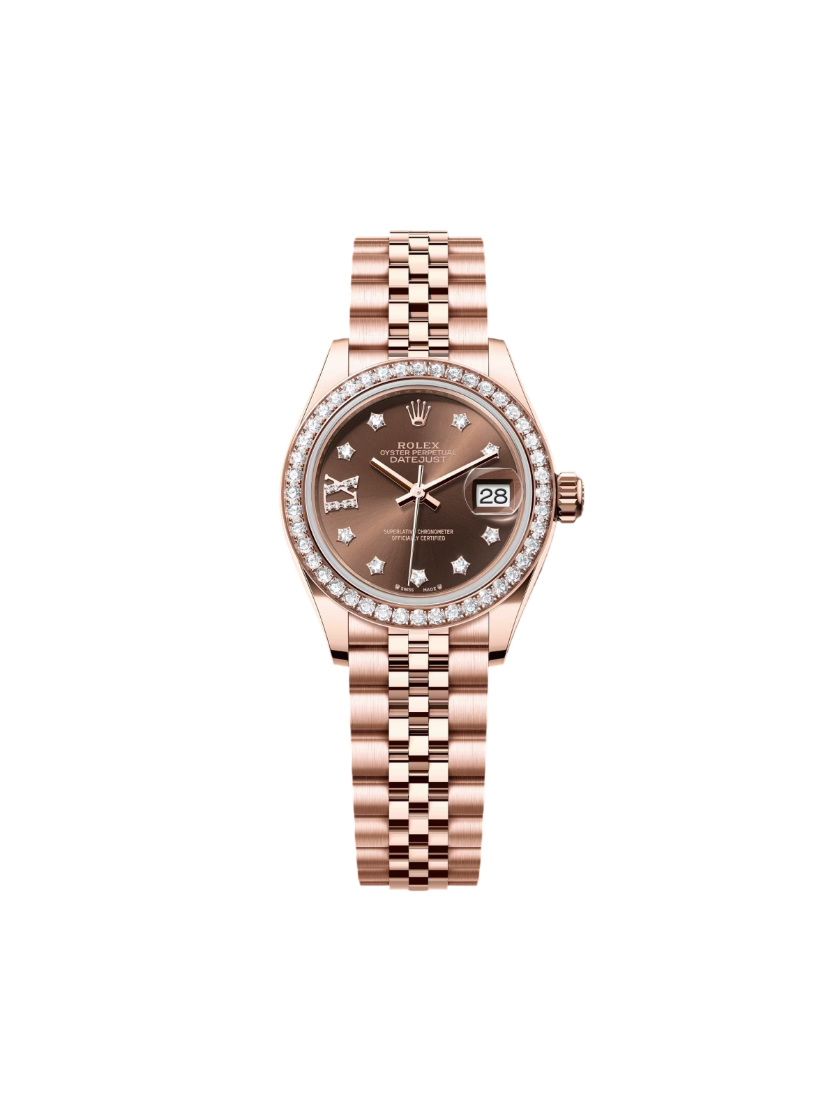 RLX  Lady-Datejust 31mm 279135RBR Chocolate Diamond Dial Jubilee Bracelet