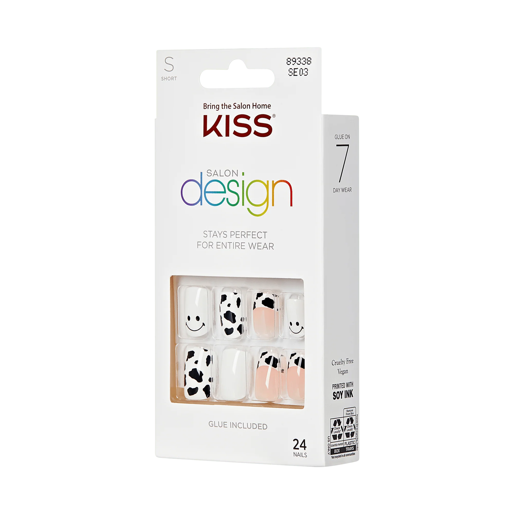 KISS Salon Design Press On Glue Nails - Envolver