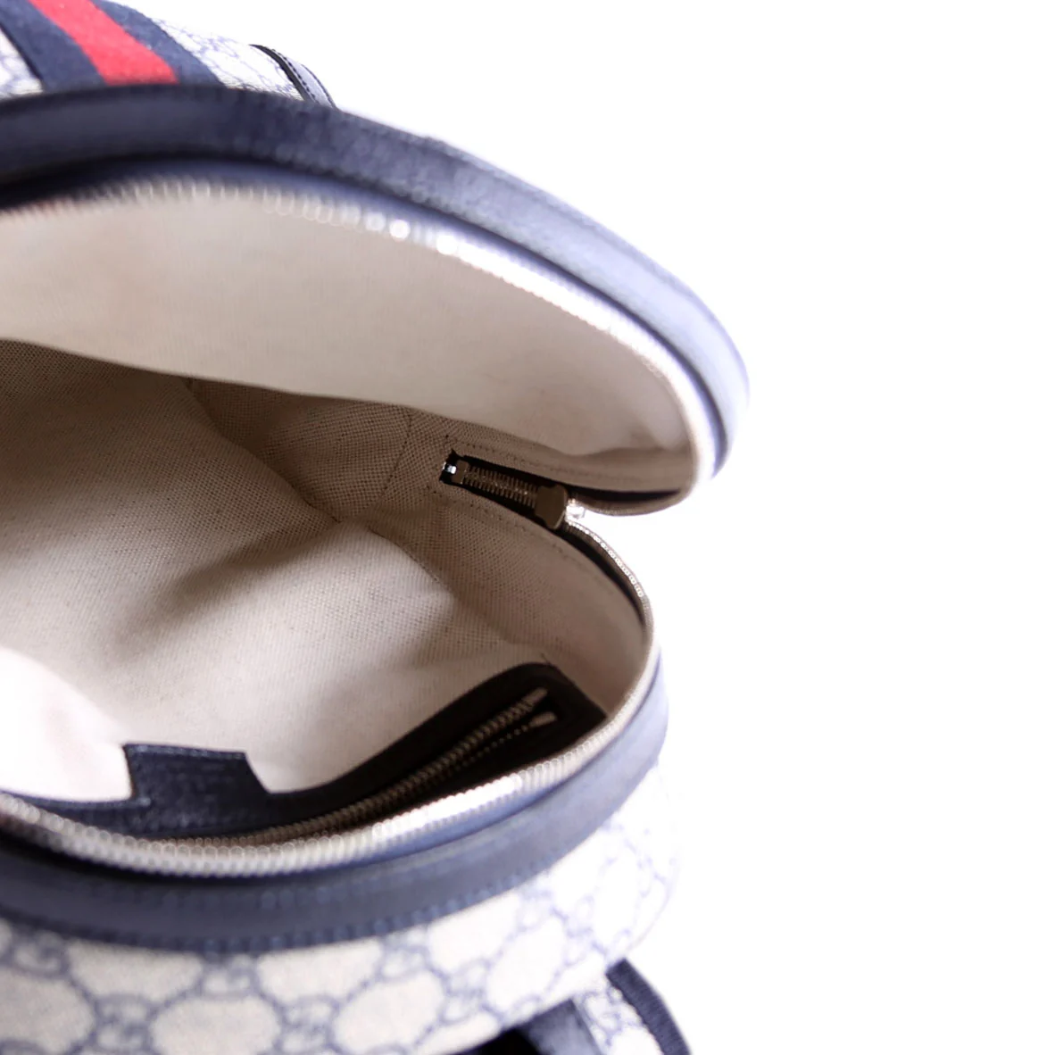 547965 GG Supreme Ophidia Backpack Navy/Beige/Red