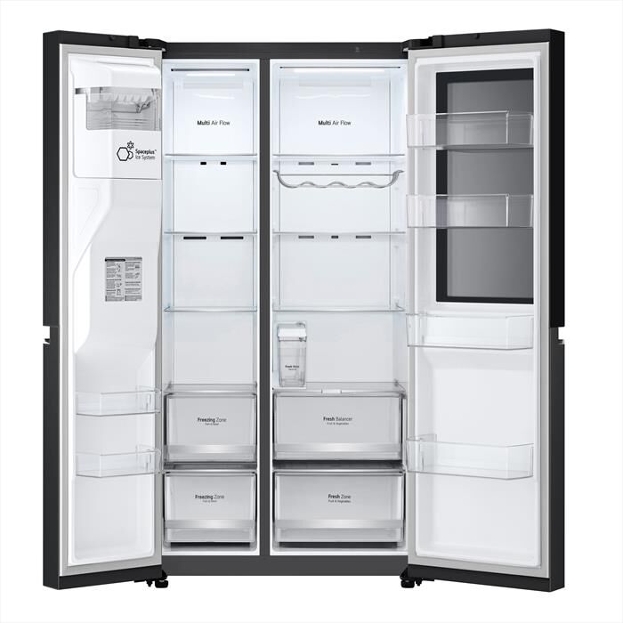 LG - Frigorifero side by side GSGV81EPLL InstaView - E-Black