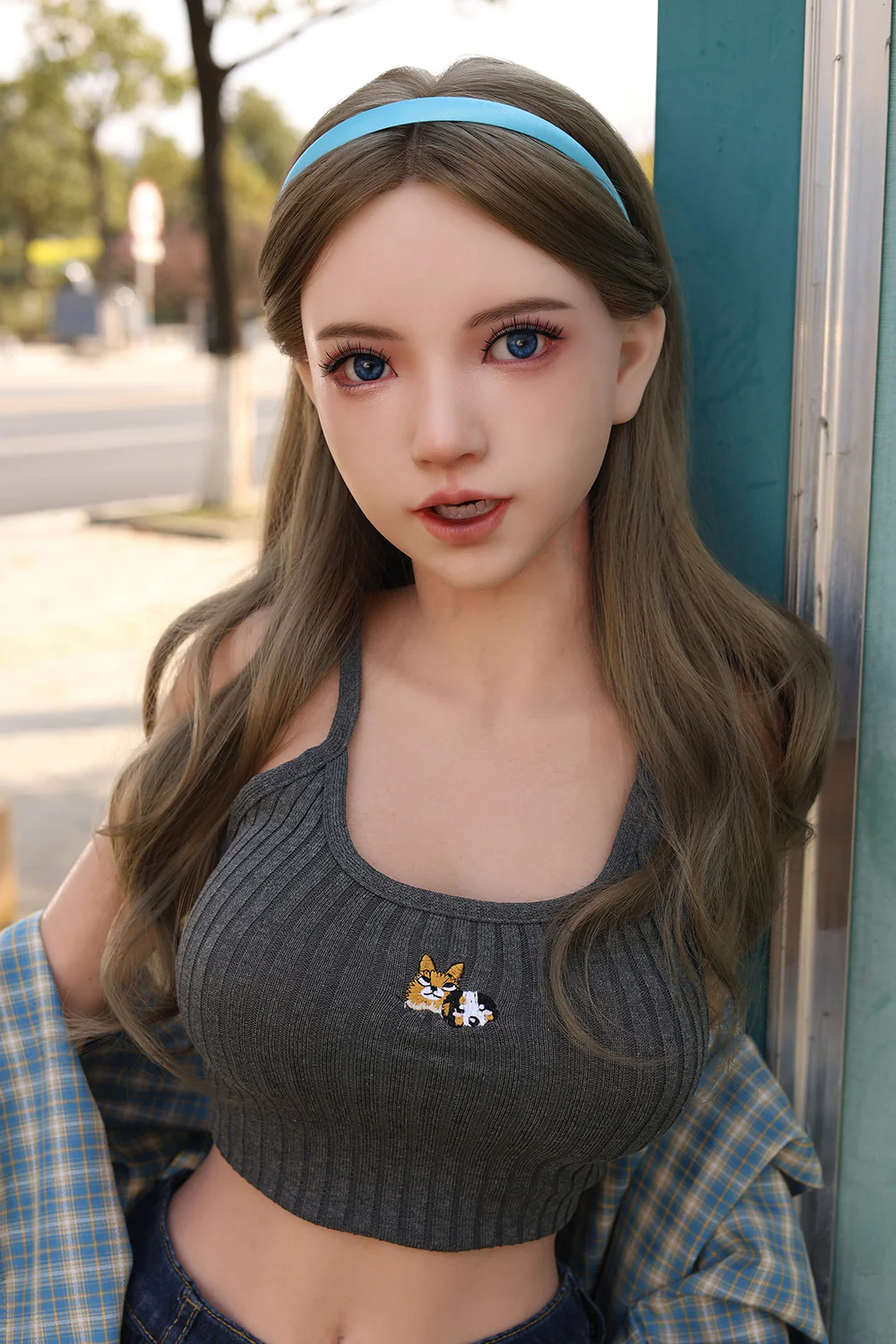 US Stock - Tindra 4.92ft/ 150cm #K171 ROS Head Full Silicone Medium Boobs Cute Real-looking Blowjob Sex Doll