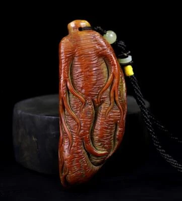 256G Old Chinese Shoushan Stone Seal Stamp Statue w/gineng N1244