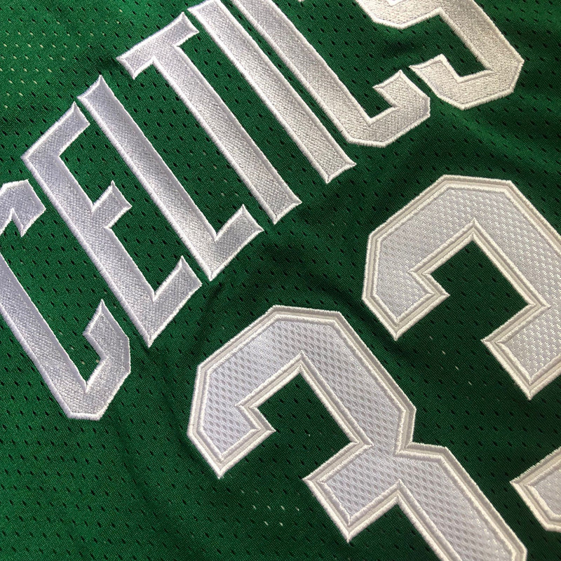 Mitchell Ness Unisex Boston Celtics 33 Larry Bird Green T-Shirts