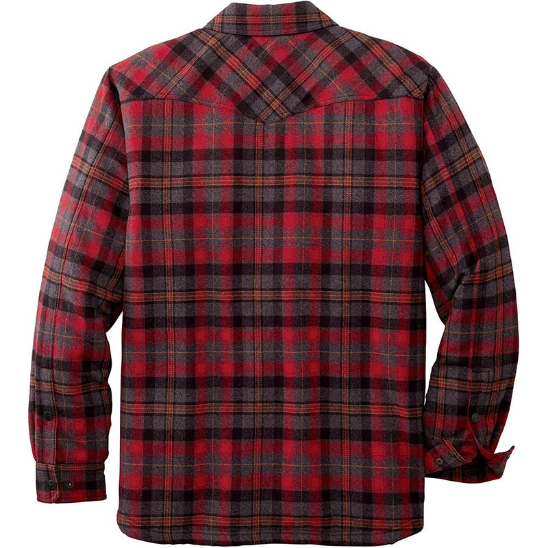 Checked Lapel Plus Velvet Padded Jacket