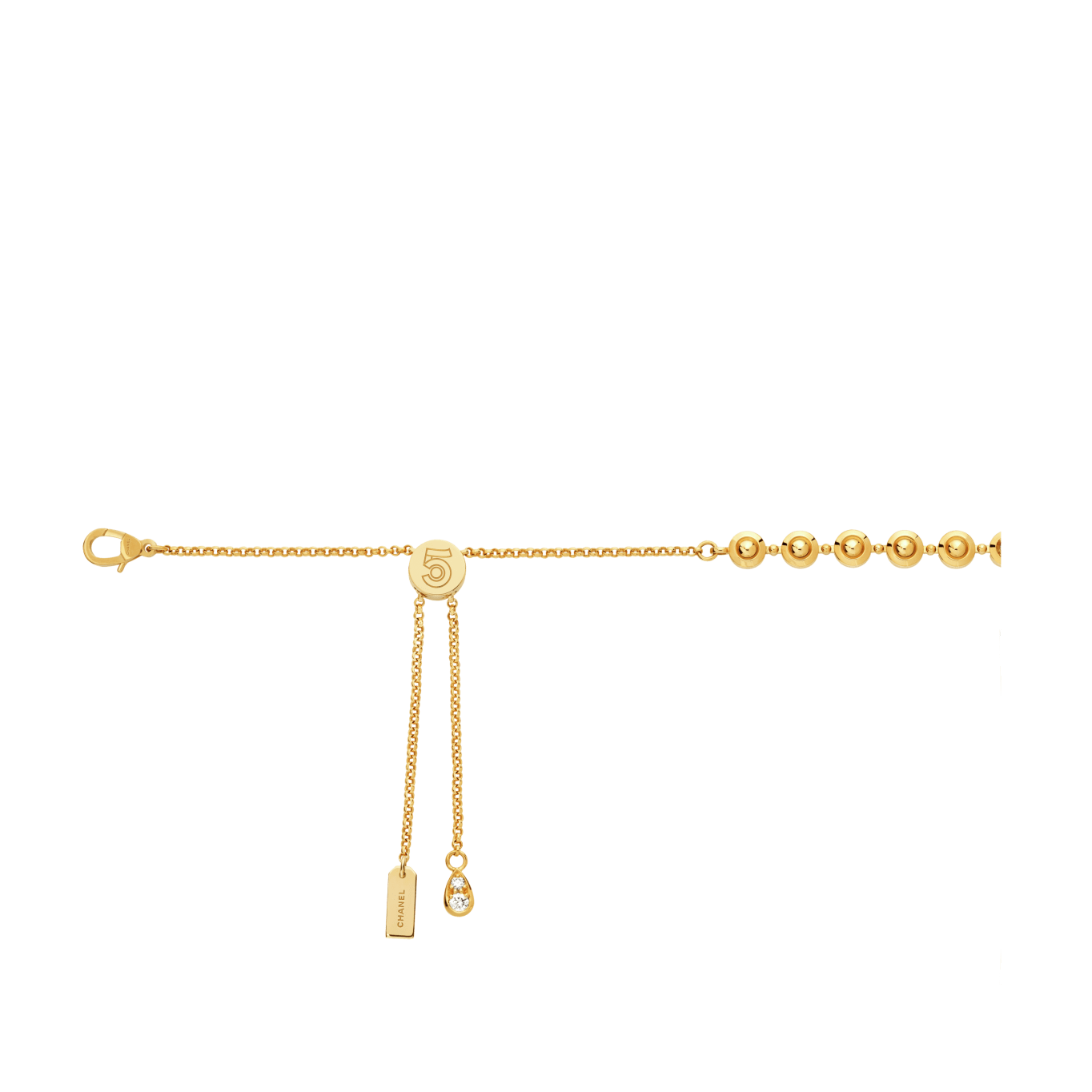 Eternal N°5 diamond line necklace