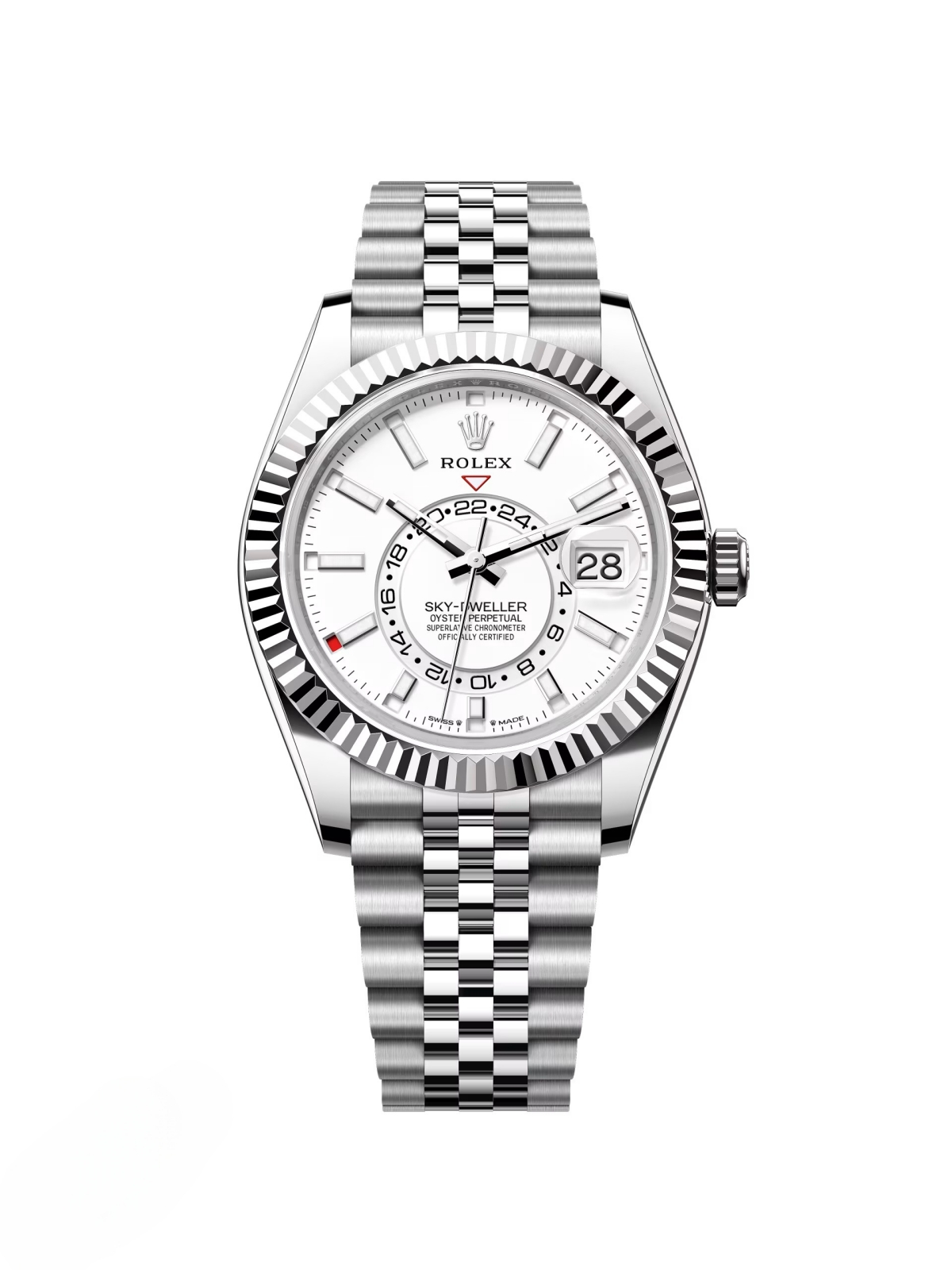RLX  Sky-Dweller 42mm 336934-0003/0004 Stainless Steel White Dial Oyster