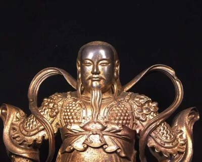 39CM Old Chinese Bronze Statue Buddha N1704