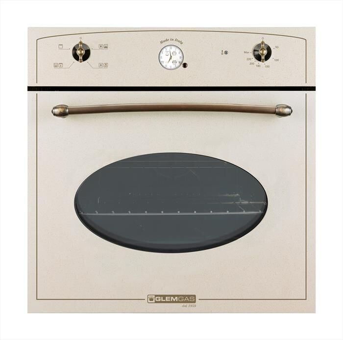 GLEM GAS - Forno incasso elettrico + gas GFTV25SA-S2 Classe A-Sabbia