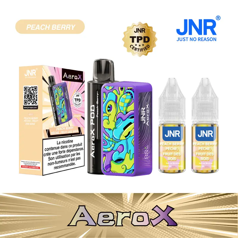 JNR AeroX 32000 Puffs - Kit Pod Remplissable et Rechargeable - JNR VIP