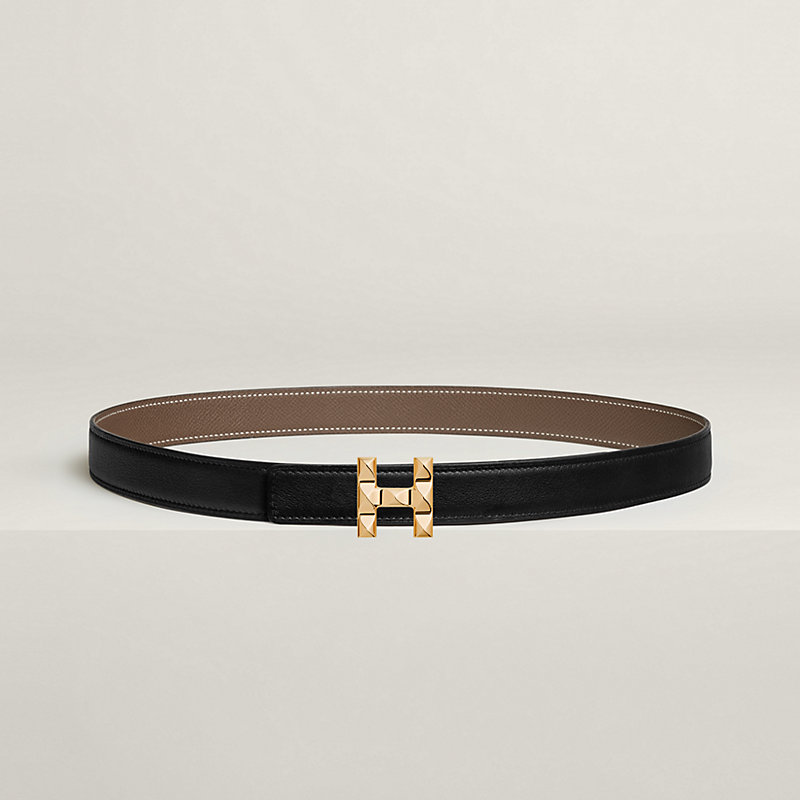 H Infini belt buckle & Reversible leather strap 24 mm